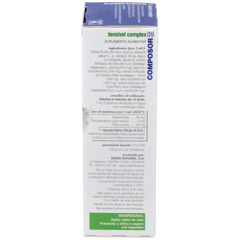 Composor 09 - Tensivel Complex 50ml - Soria Natural