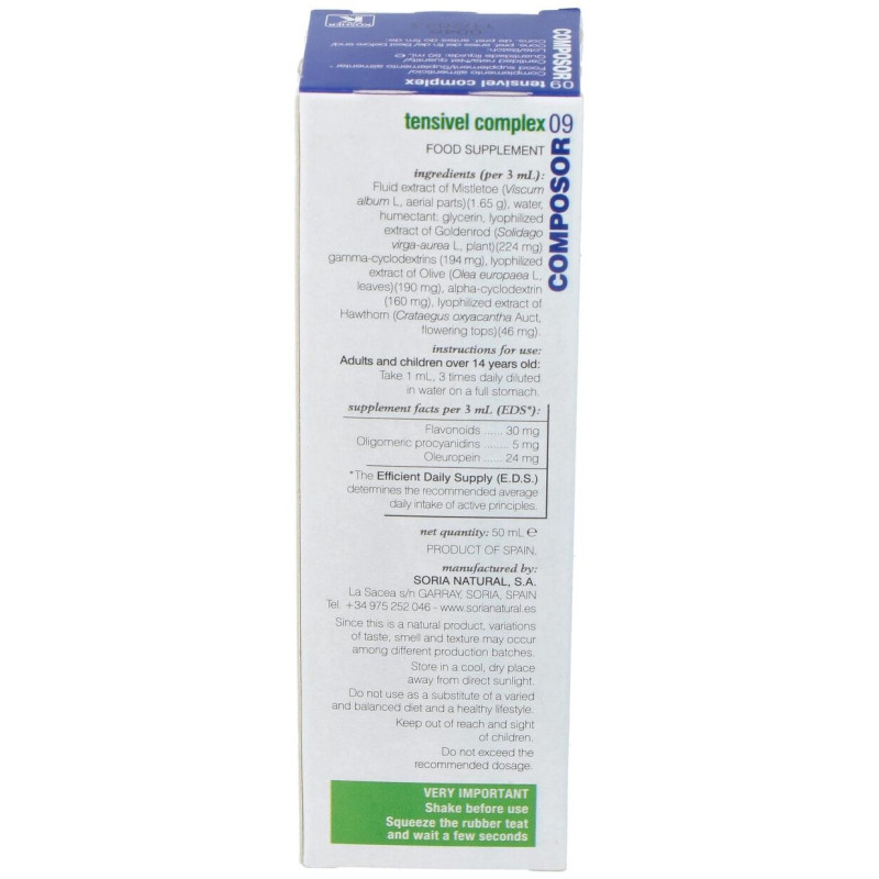 Composor 09 - Tensivel Complex 50ml - Soria Natural