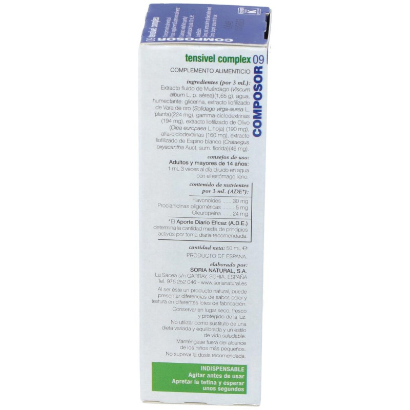 Composor 09 - Tensivel Complex 50ml - Soria Natural