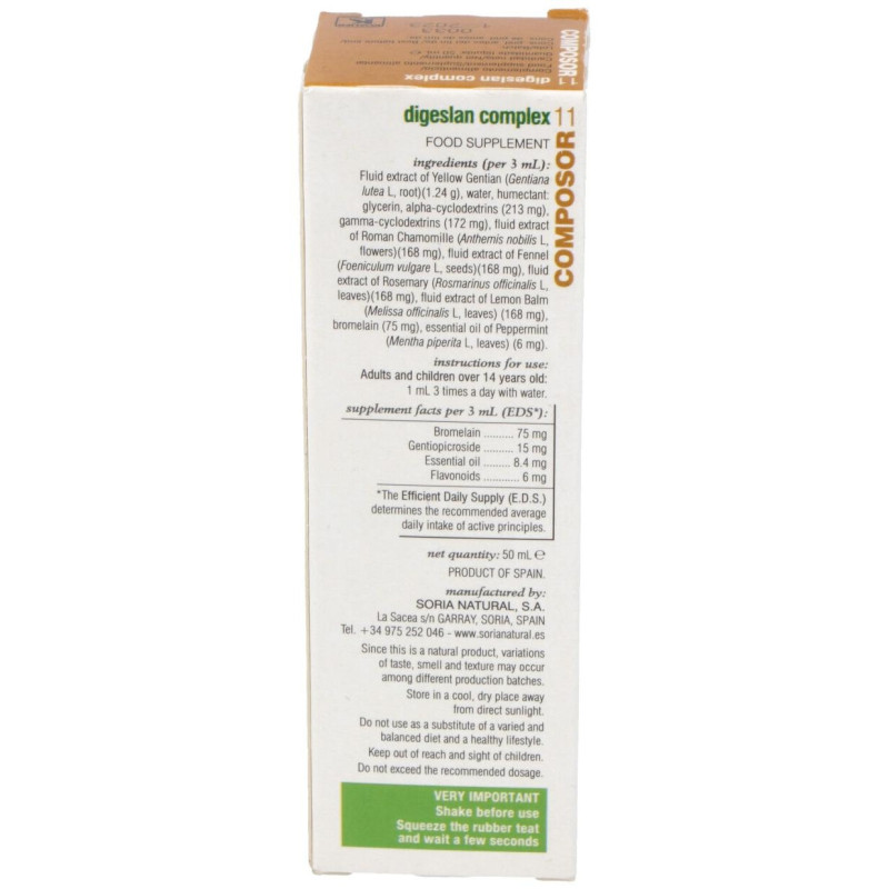 Composor 11 - Digeslan Complex 50ml - Soria Natural