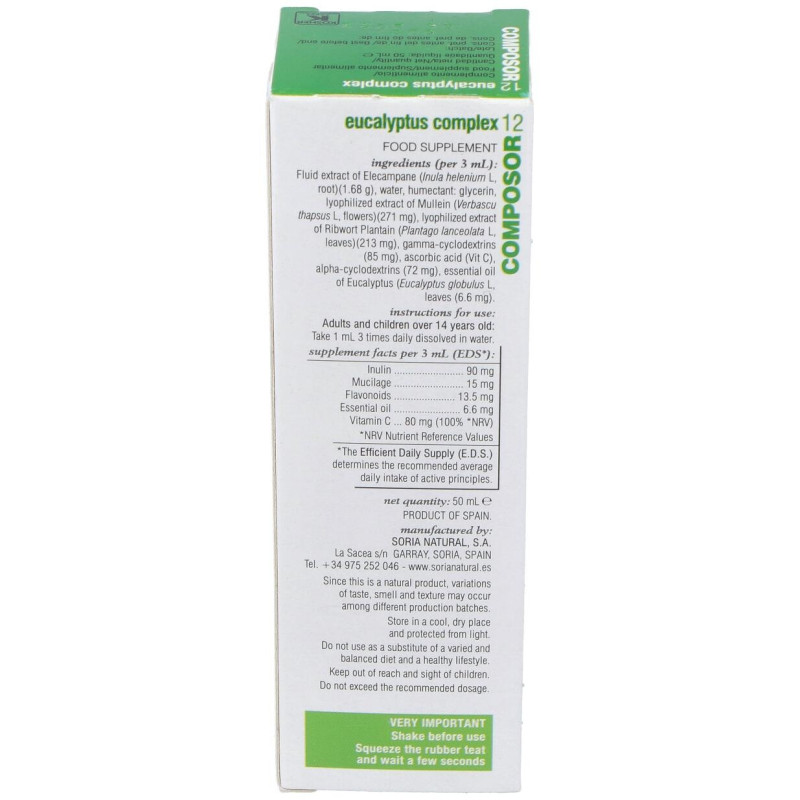 Composor 12 Eucalyptus Complex Xxi 50ml - Soria Natural