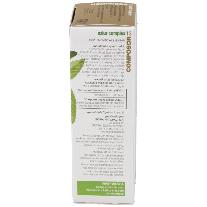 Composor 13 - Oxiur Complex 50ml - Soria Natural