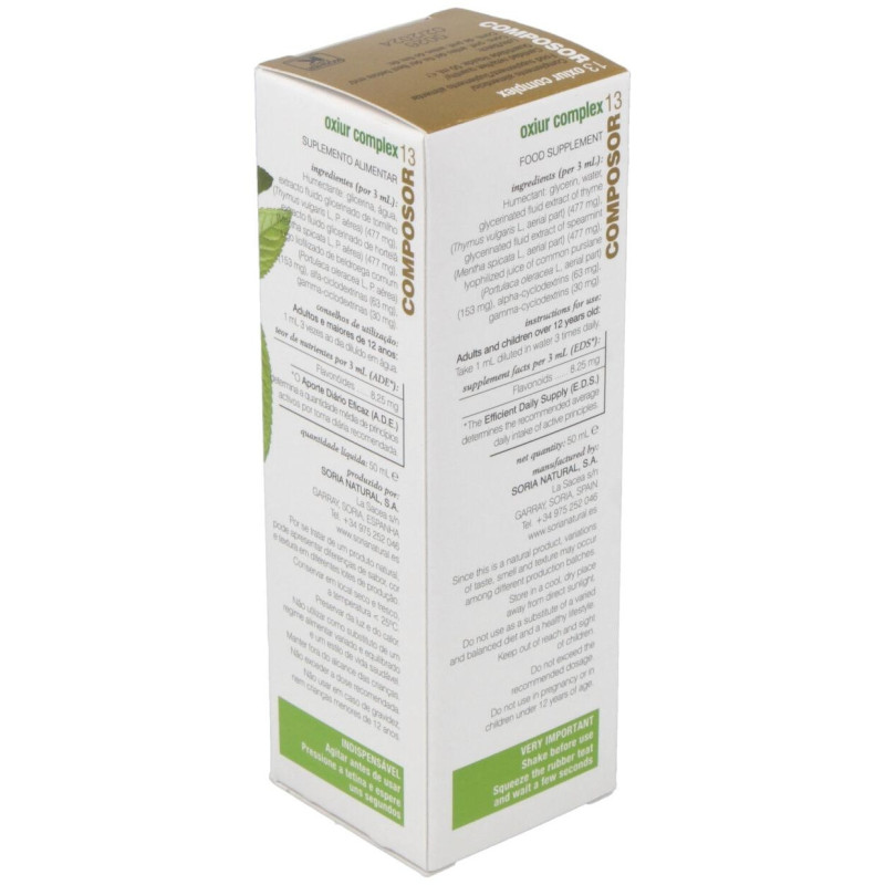 Composor 13 - Oxiur Complex 50ml - Soria Natural