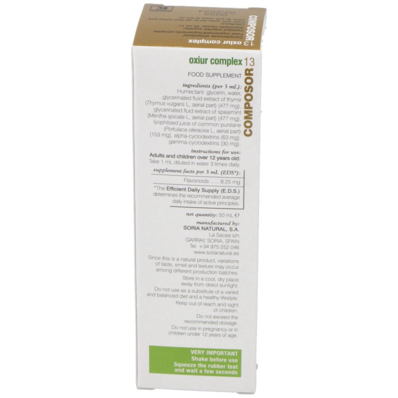 Composor 13 - Oxiur Complex 50ml - Soria Natural