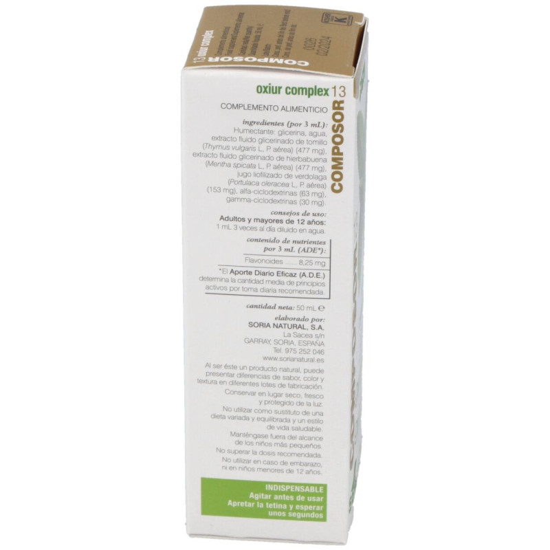 Composor 13 - Oxiur Complex 50ml - Soria Natural