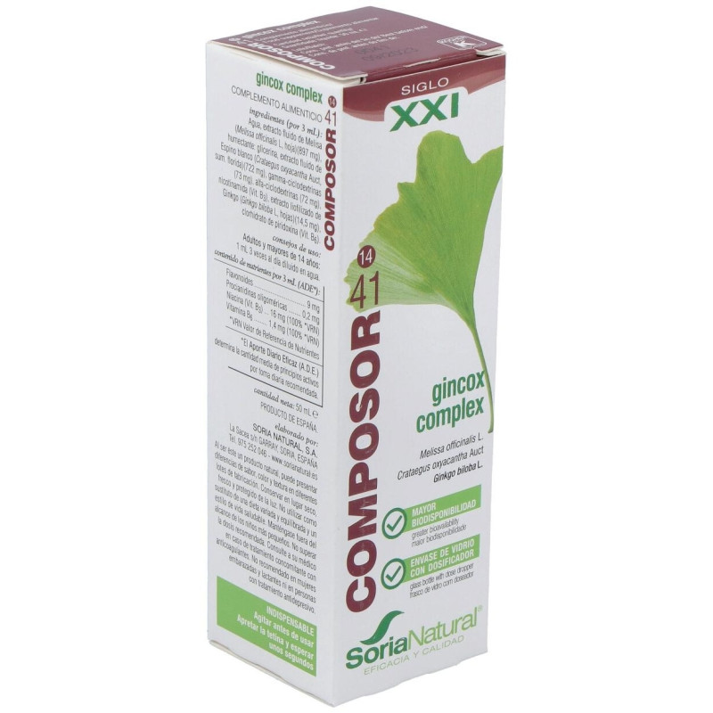 Composor 41 - Gincox Complex 50ml - Soria Natural