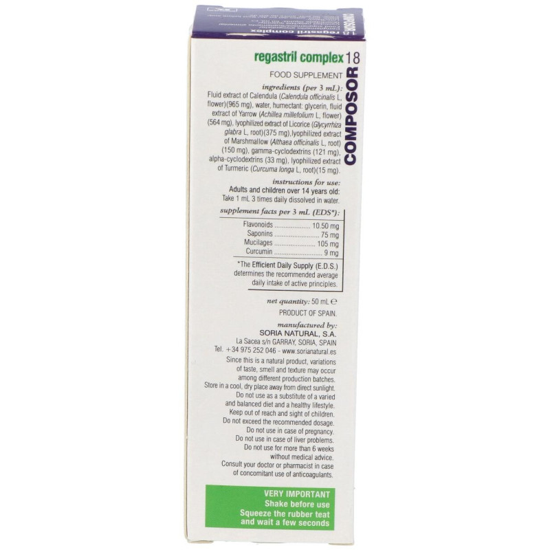 Composor 18 - Regastril Complex 50ml - Soria Natural