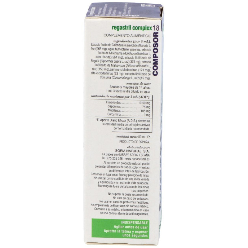 Composor 18 - Regastril Complex 50ml - Soria Natural