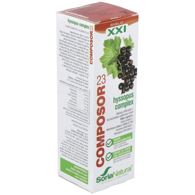 Composor 23 - Hyssopus Complex 50ml - Soria Natural
