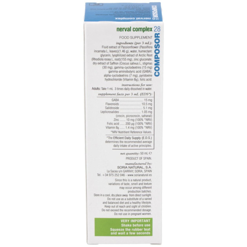 Composor 28 Xxi Nerval Complex 50ml Sori - Soria Natural