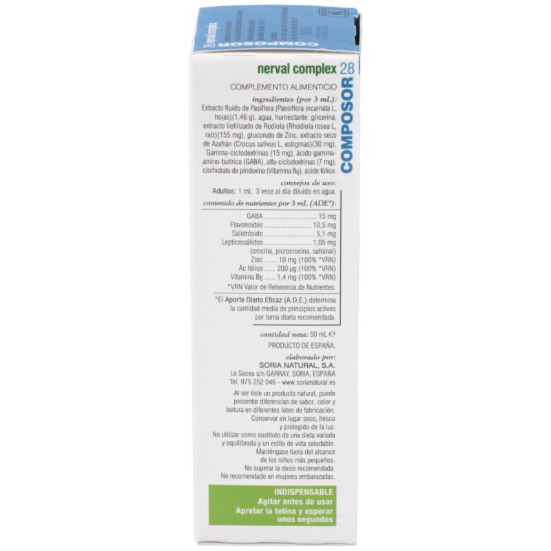 Composor 28 Xxi Nerval Complex 50ml Sori - Soria Natural