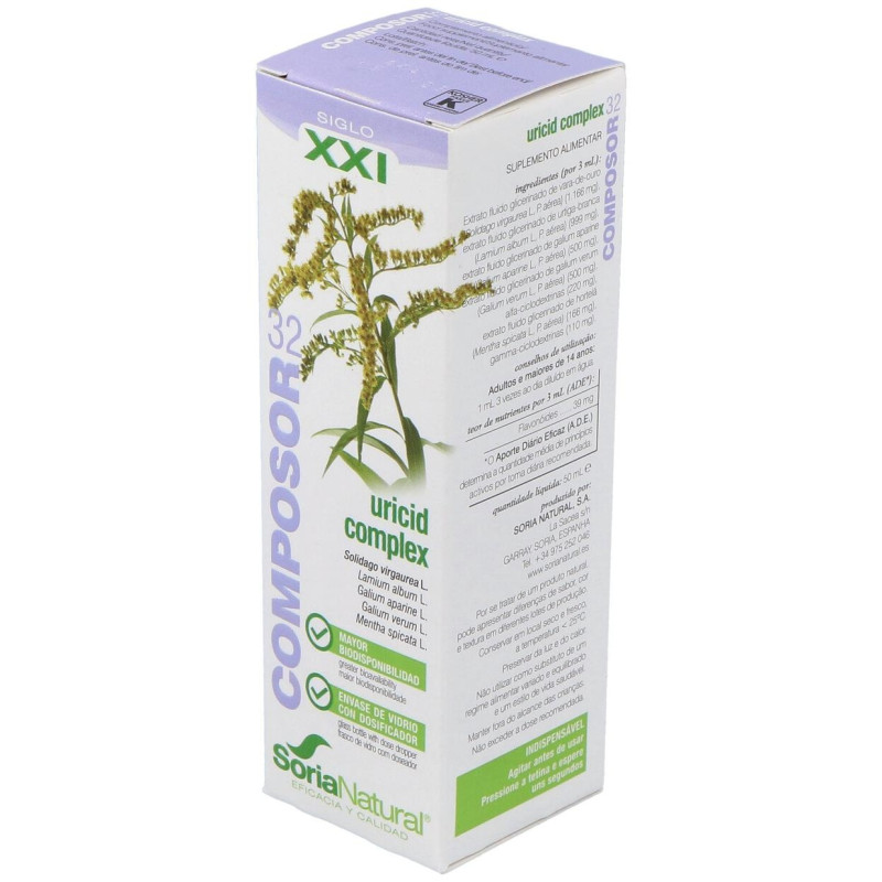 Composor 32 Uricid Complex Xxi 50ml - Soria Natural