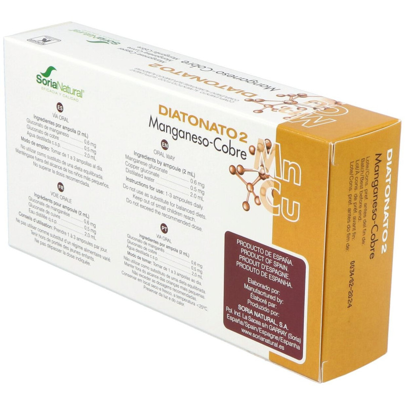 Soria Natural Diatonato 2 Manganeso Cobre 28X2Ml