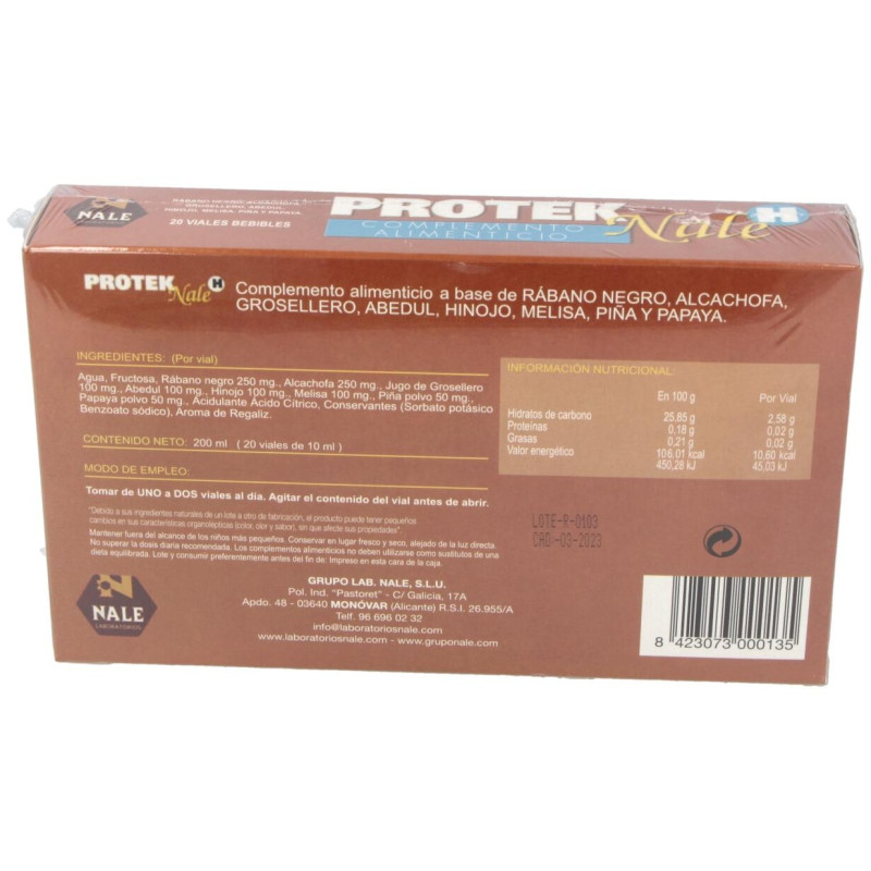 Protek - H 20 Ampollas - Nale
