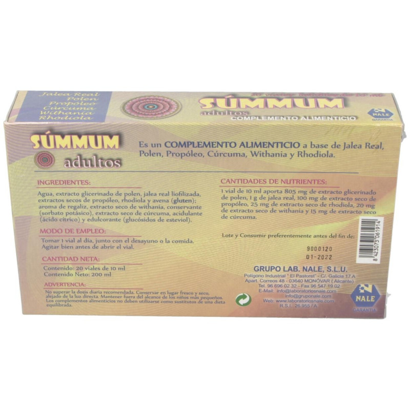 Summum Adultos 20 Ampollas - Nale