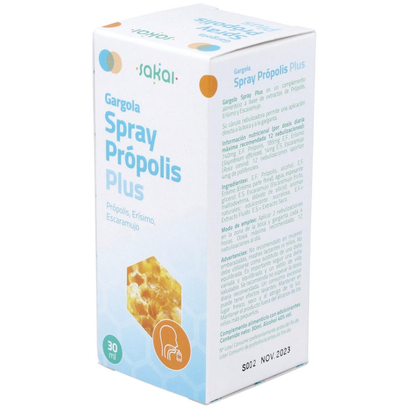 Gargola Spray Plus Propolis 30ml - Sakai
