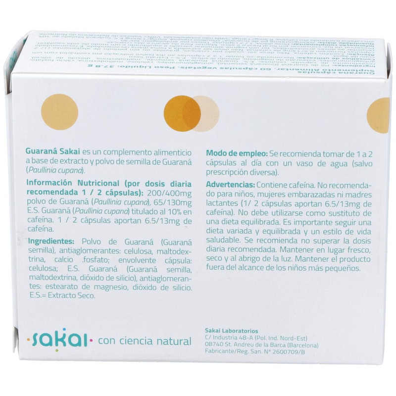 Guaraná 60 Cáps - Sakai