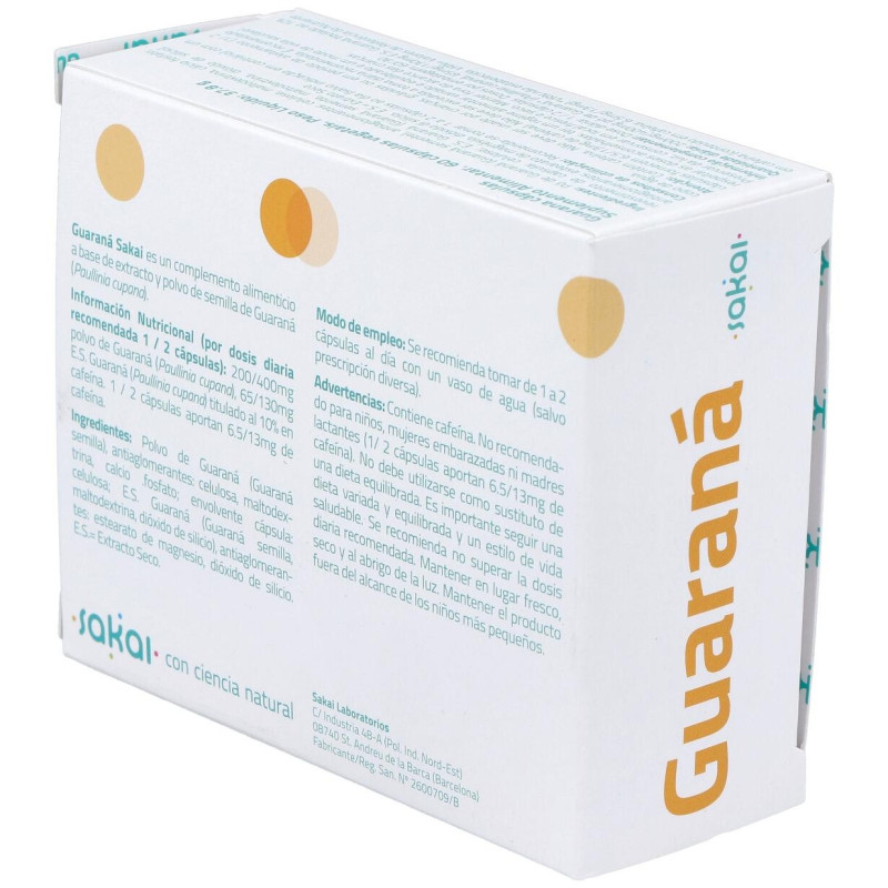 Guaraná 60 Cáps - Sakai