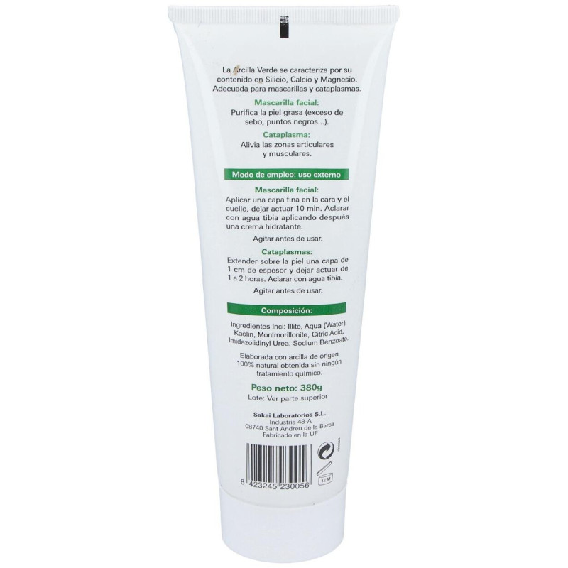 Arcilla Verde Tubo 380g - Sakai