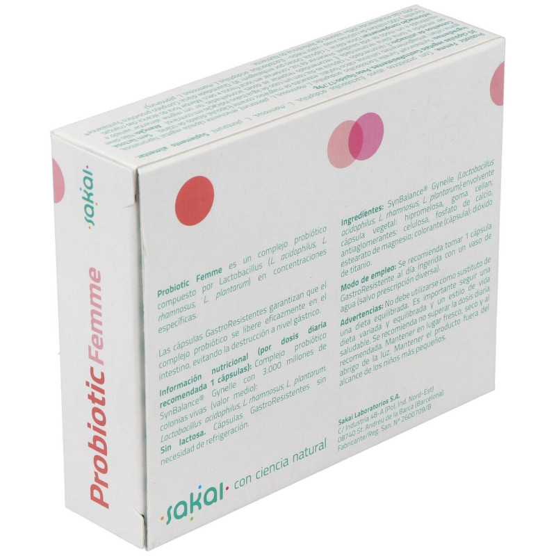 Probiotic Femme 30cap - Sakai