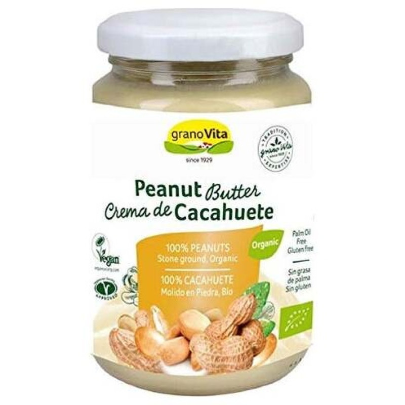 Crema Cacahuetes Bio 350g - Granovita