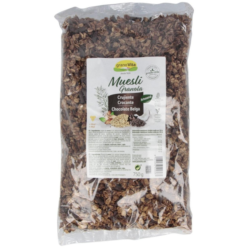 Muesli Crujiente Choco 750g - Granovita