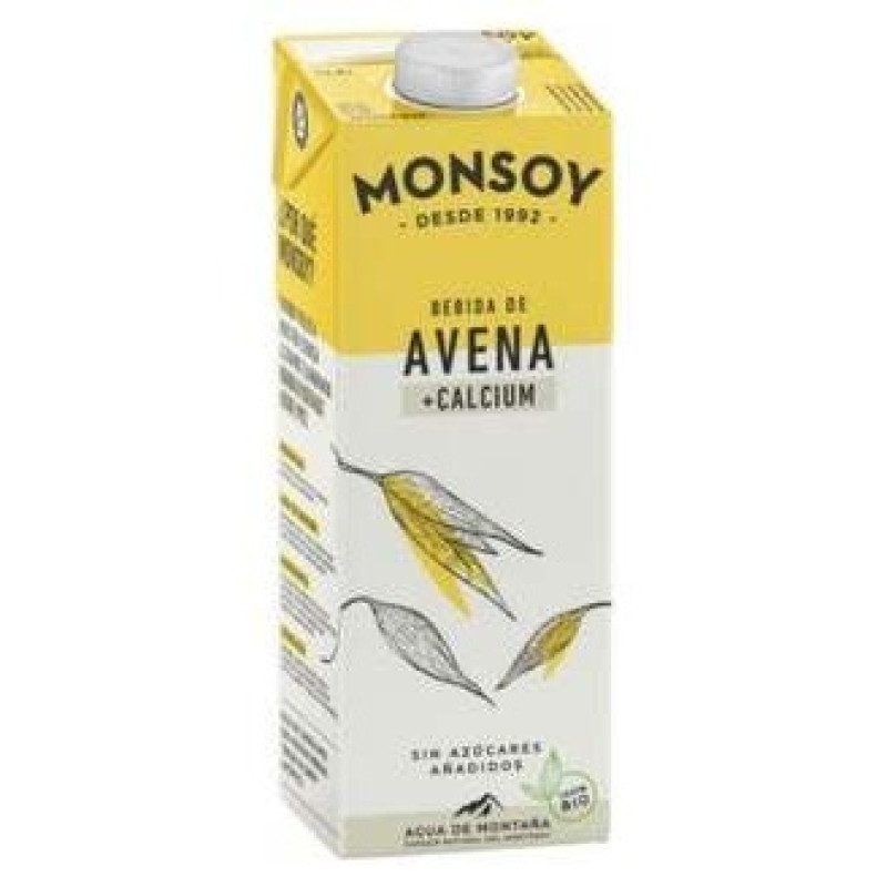 Bebida Vegetal de Avena con Calcio 1lt 6uds. Bio 2 - Monsoy