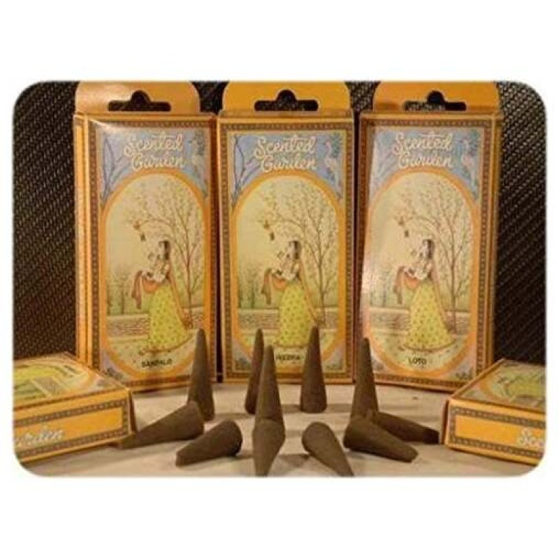 Scented Garden Natural Cono Incienso 12uds - Radhe Shyam