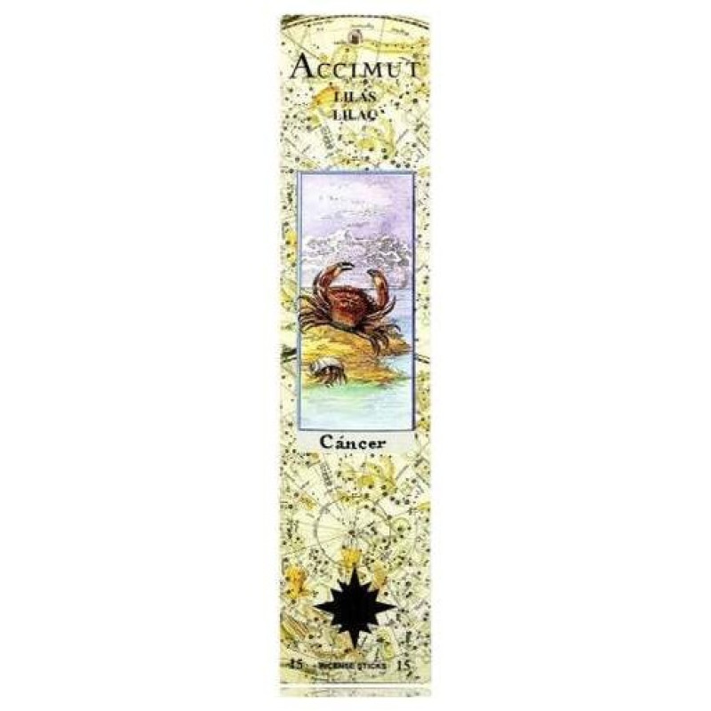 Radhe Shyam Incienso Stick Accimut Cancer Lilas 15Uds