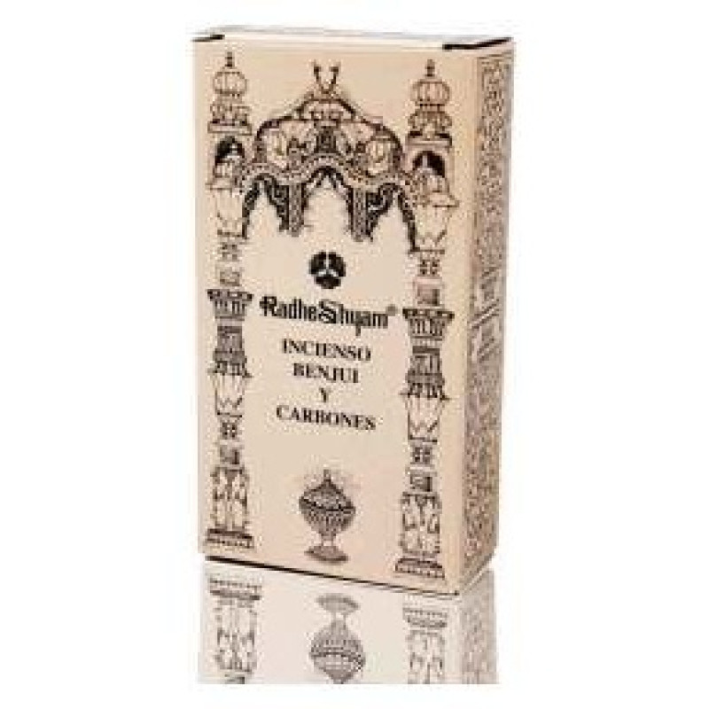 Incienso Benjui y Carbones 100g - Radhe Shyam