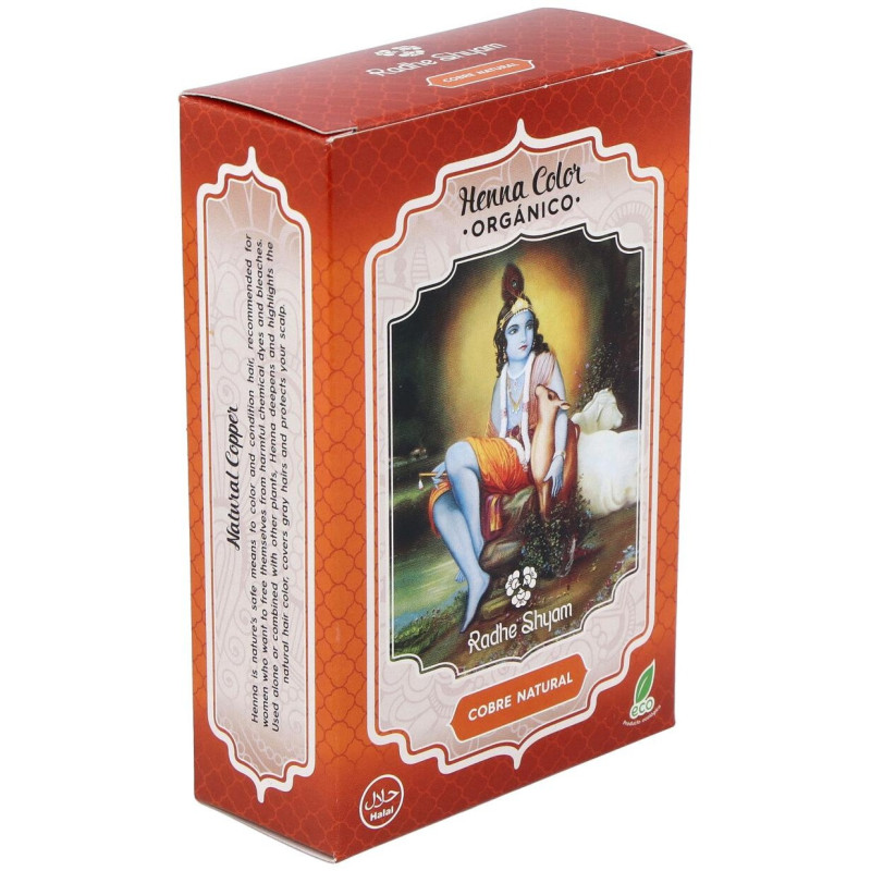 Henna Tinte Natur Cobre Polvo 100gr - Radhe Shyam