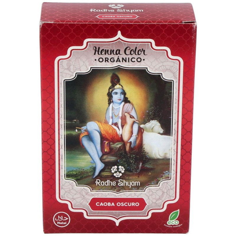 Henna Tinte Nat Caoba Osc Polvo 100gr - Radhe Shyam