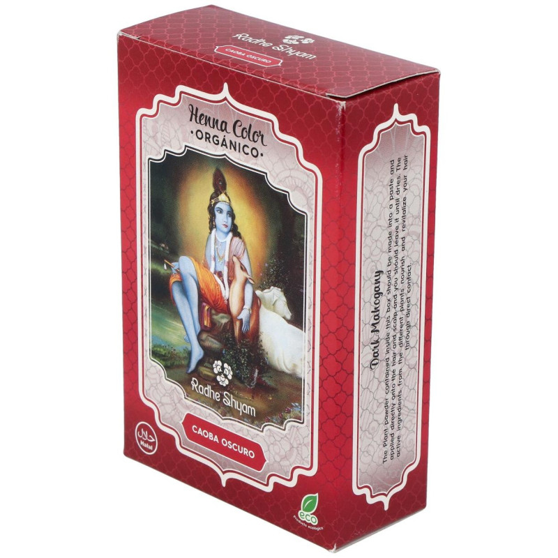 Henna Tinte Nat Caoba Osc Polvo 100gr - Radhe Shyam