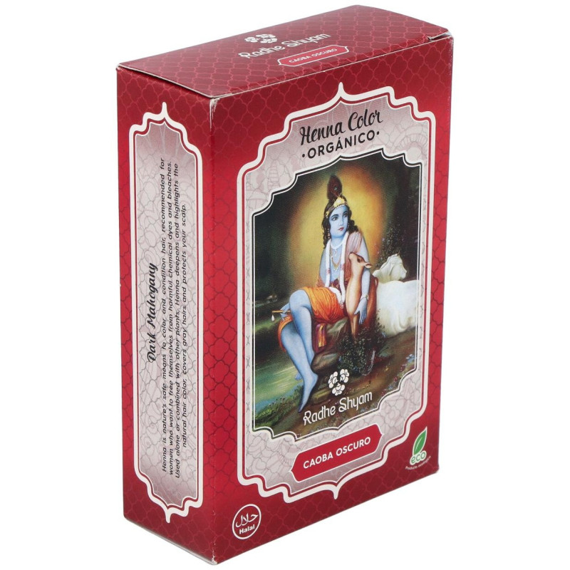 Henna Tinte Nat Caoba Osc Polvo 100gr - Radhe Shyam