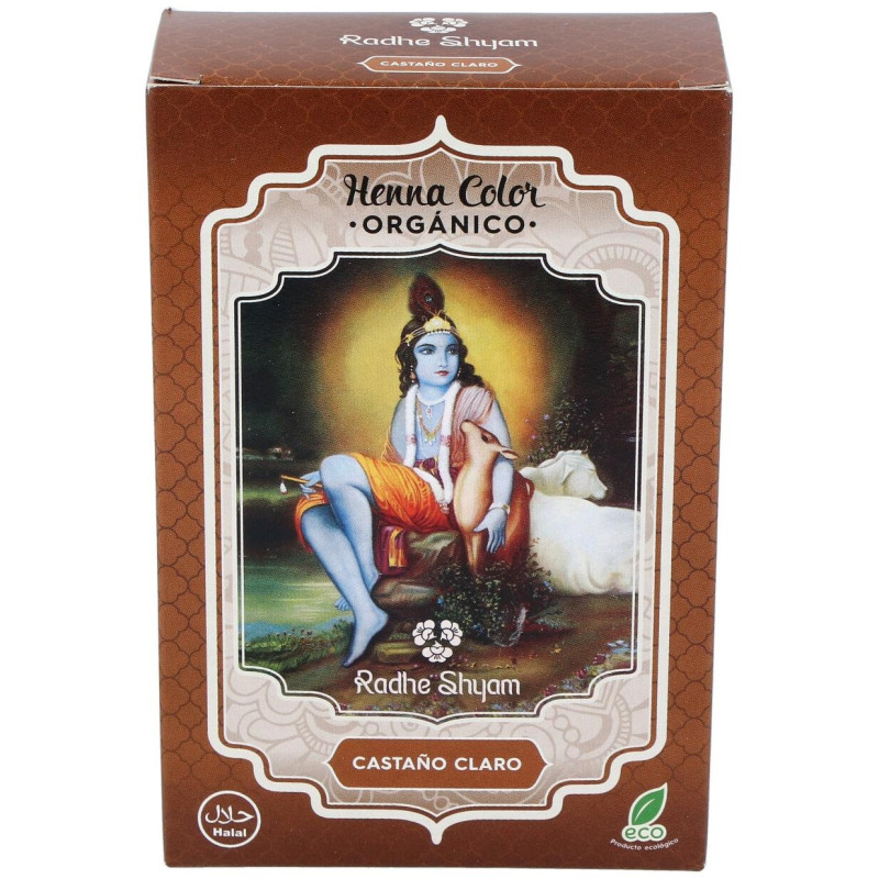 Henna Castaño Claro Polvo 100g - Radhe Shyam