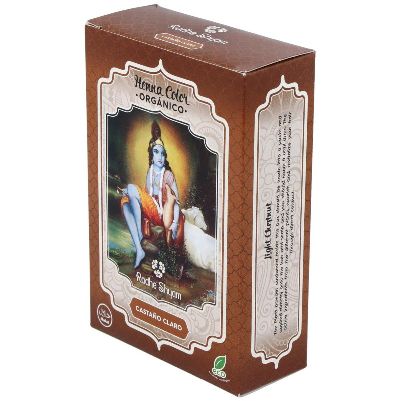 Henna Castaño Claro Polvo 100g - Radhe Shyam