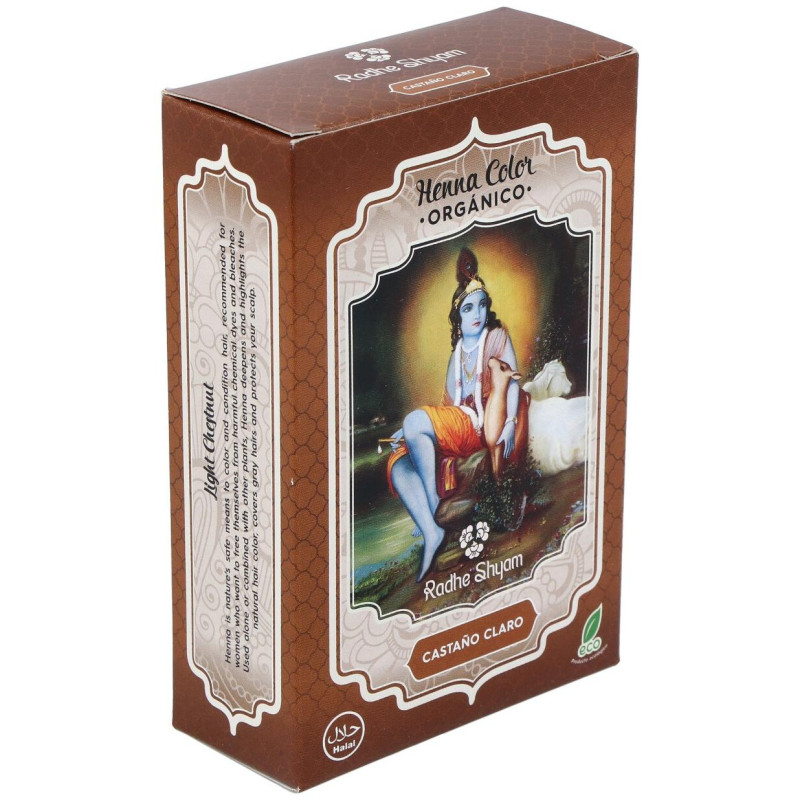 Henna Castaño Claro Polvo 100g - Radhe Shyam