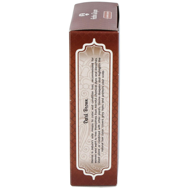 Hena Tinte Natural Castaño Oscuro Polvo 100gr - Radhe Shyam