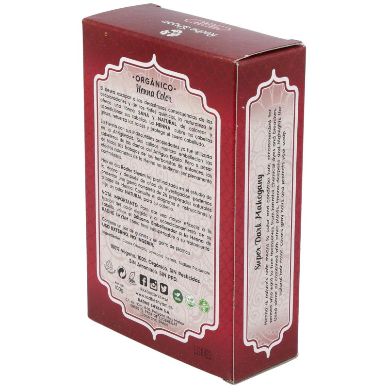 Henna Supercaoba Oscuro Polvo - Radhe Shyam