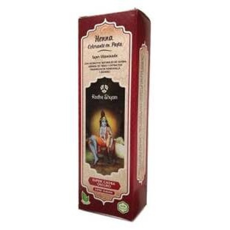 Henna Super Caoba Oscuro Pasta 200g - Radhe Shyam