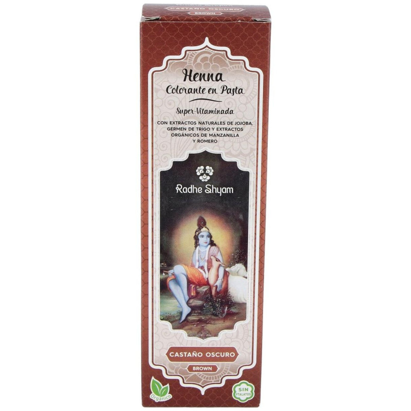 Radhe Shyam Henna Pasta Castaño Oscuro