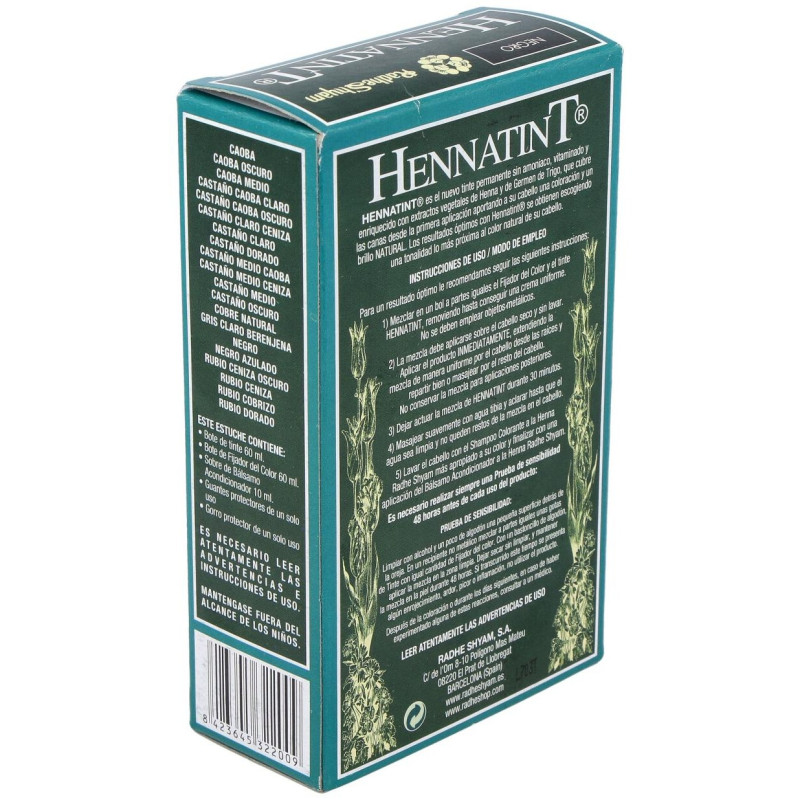 Hennatint Negro 60ml - Radhe Shyam