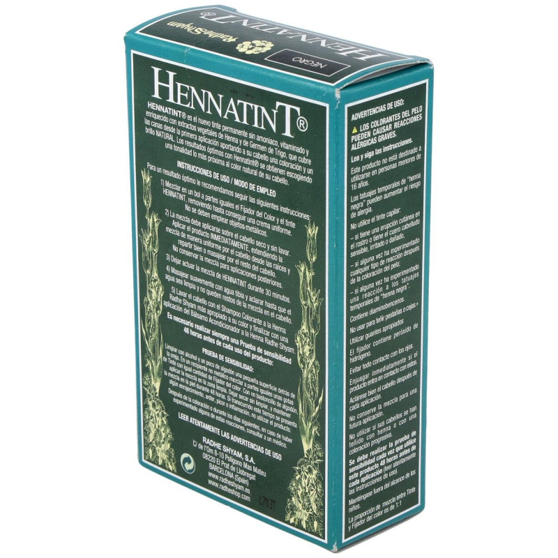 Hennatint Negro 60ml - Radhe Shyam