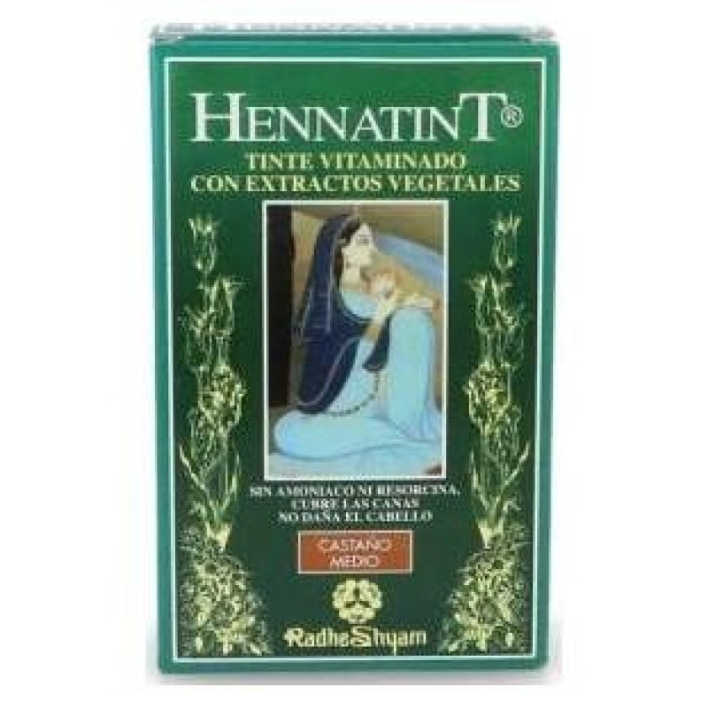 Hennatint Castaño Medio 60ml - Radhe Shyam
