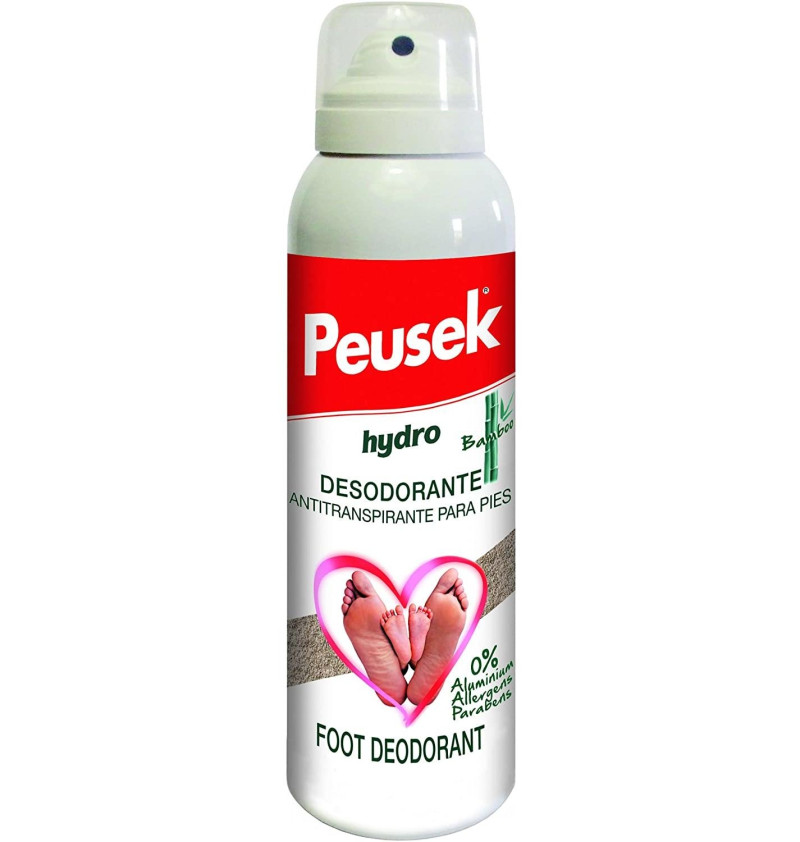 Hydro Antitranspirante Pies (1 Envase 100 ml con Pulverizador) - Peusek