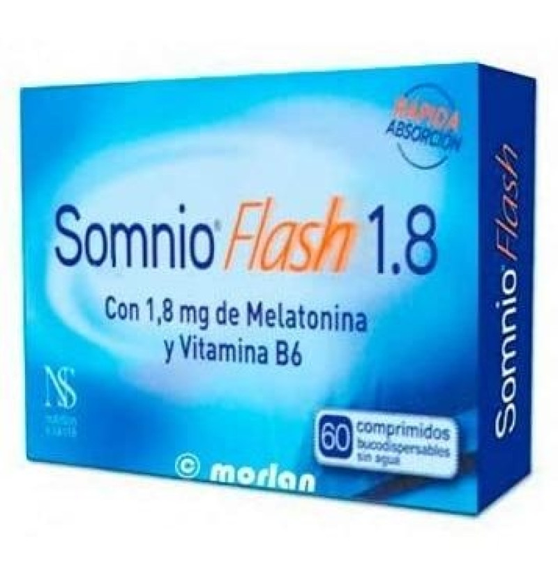 Somnio Flash 1,8 (1,8 mg 60 Comprimidos) - Nutrition & Sante