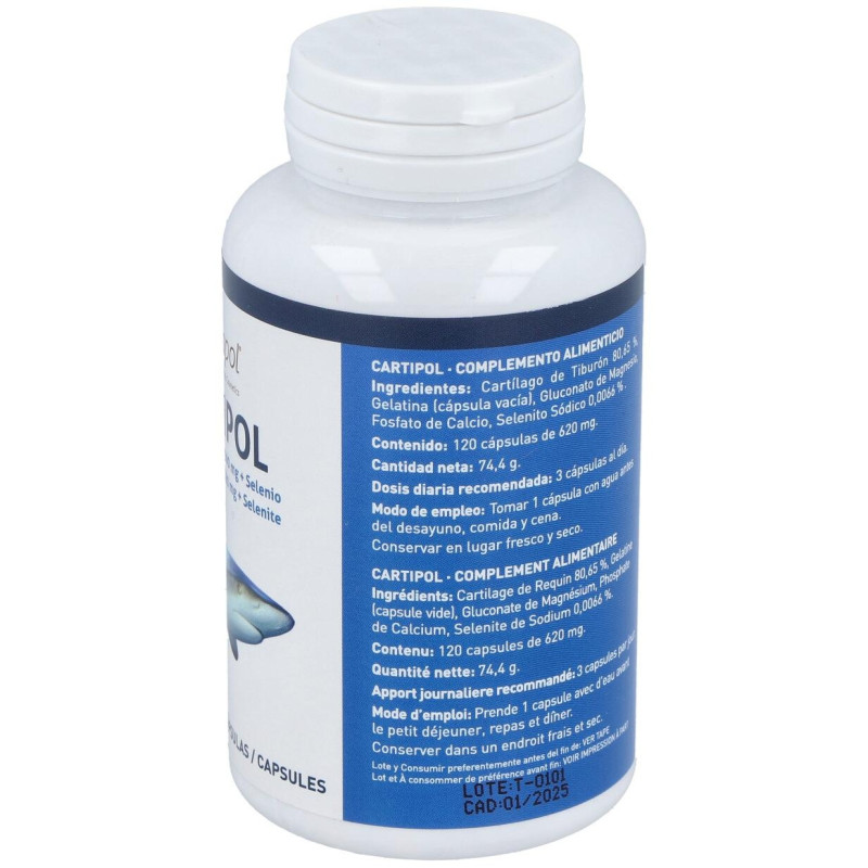 Cartipol (Cartilago De Tiburon 620Mg) 120Cap.