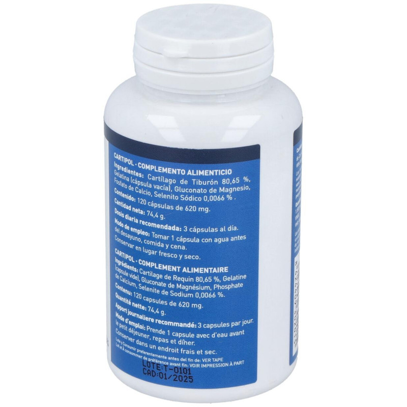 Cartipol (Cartilago De Tiburon 620Mg) 120Cap.