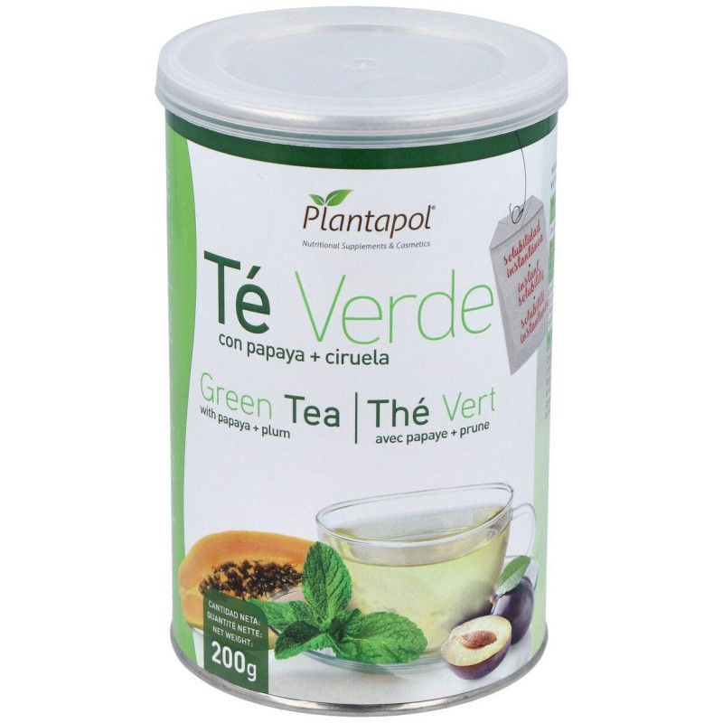Te Verde con Papaya y Ciruela Bote 200gr.instantan - Plantapol