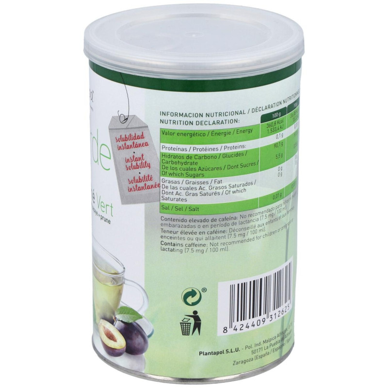 Te Verde con Papaya y Ciruela Bote 200gr.instantan - Plantapol
